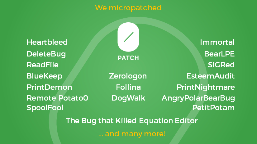 We are celebrating our 1000th micropatch!